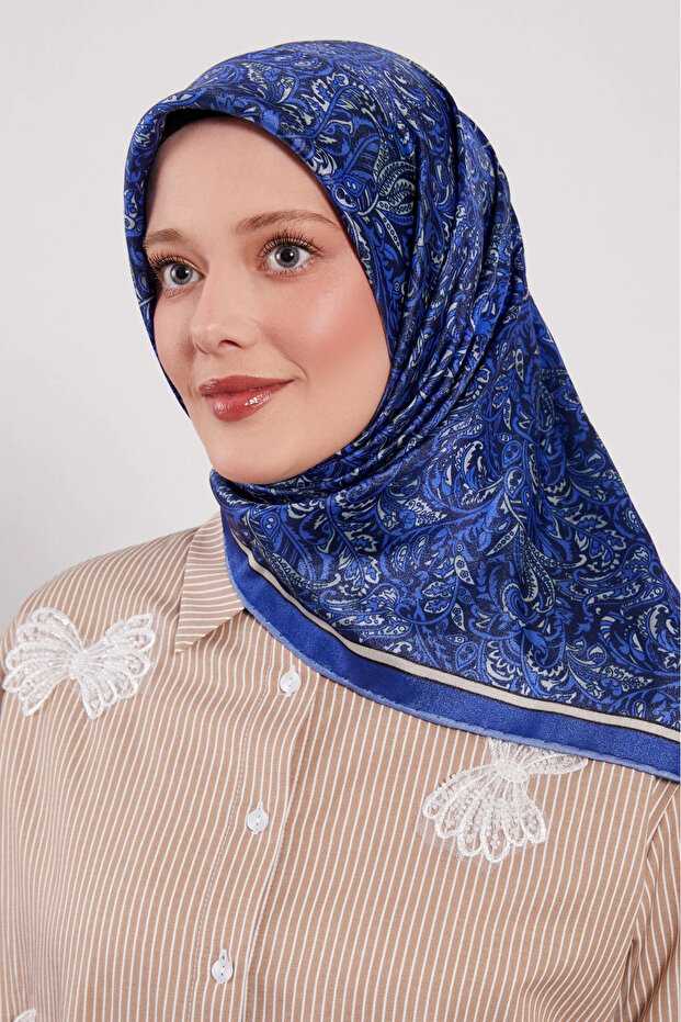وشاح كريستال بنمط عرقي 2 ساكس أزرق