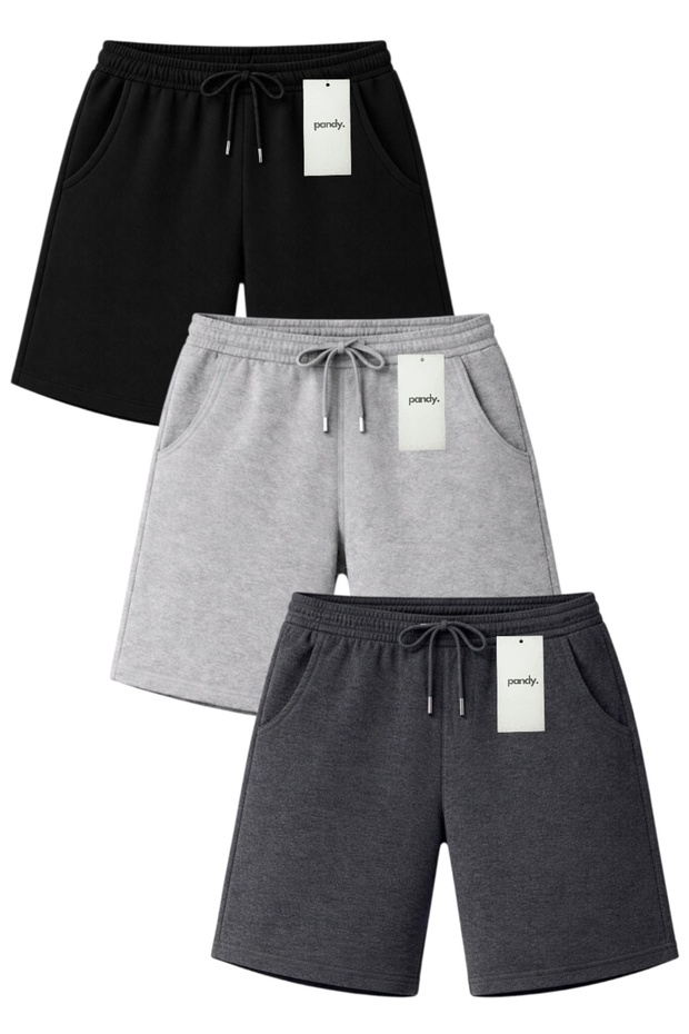 3-Pack Full-Fit Unisex Basic Shorts