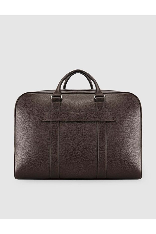Genuine Leather Brown Men's Handbag and Travel Bag