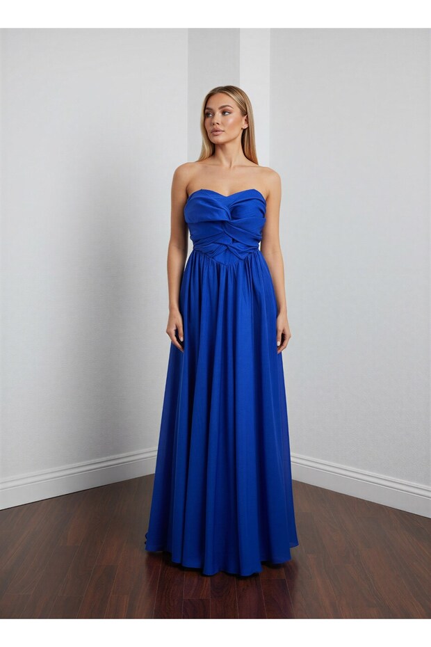 6216TAF STRAPTEZ TAFTA ELBİSE