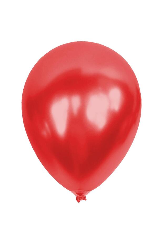 Helyuma Compatible Metallic Balloon Metallic Red Balloon 12 Inch 5 Pieces