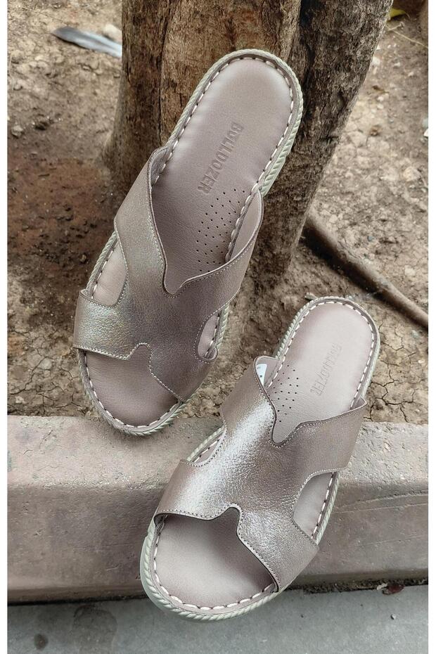 251566 36/41 Women's Genuine Leather Anatomical Comfort Sole Slippers