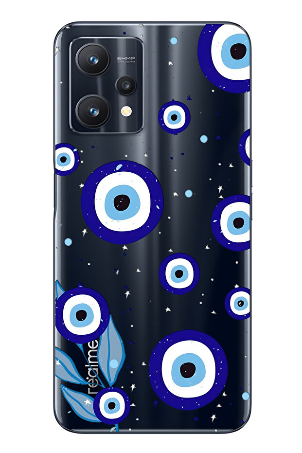 Realme 9 Pro Compatible Night Evil Eye Pattern Transparent Phone Case