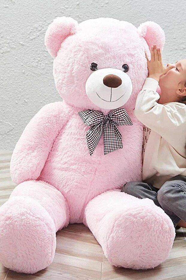 180-190 cm Giant Boy Cute Plush Bear with Bow Tie - Special Gift for Lover, Spouse, or Friend