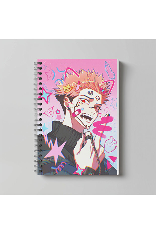 دفتر ملاحظات حلزوني بحجم A4 من سلسلة أنيمي Jujutsu Kaisen، 60 ورقة