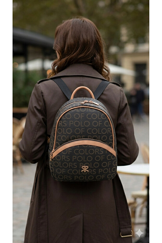 Women's Backpack Leather Look