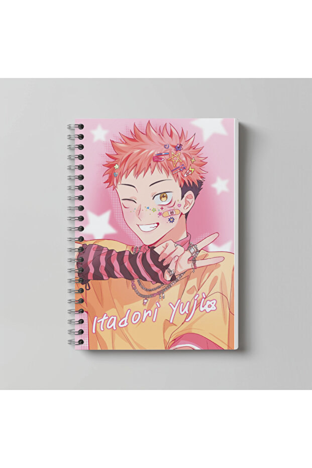 دفتر ملاحظات حلزوني بحجم A4 من سلسلة أنيمي Jujutsu Kaisen، 60 ورقة