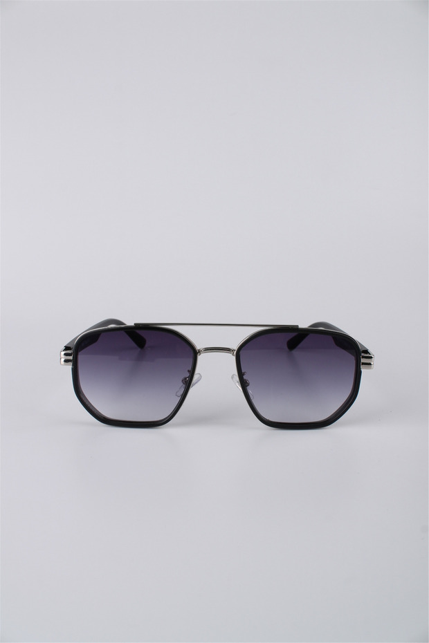 Unisex Square Framed Metal Sunglasses with Gradient Lenses Gg25Mp3422R03