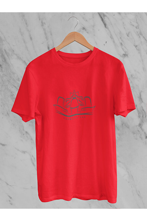 Formula Car Printed Circular Neck Cotton Oversize Fit Unisex Short Sleeve Tshirt