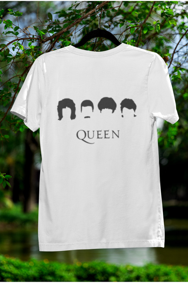 Queen Printed Circular Neck Cotton Oversize Fit Unisex Short Sleeve Tshirt