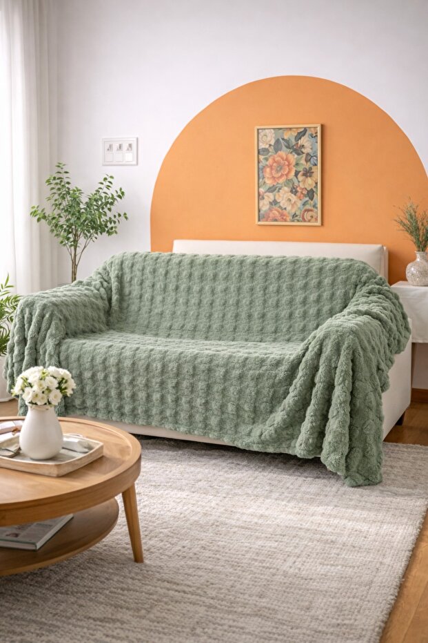 Bubble Sofa Cover | 175X215 cm | Non-Slip, Soft Texture, Durable | Modern & Stylish Design