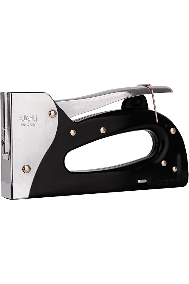 E4600 Heavy Duty Staple Gun Tacker, Black/White