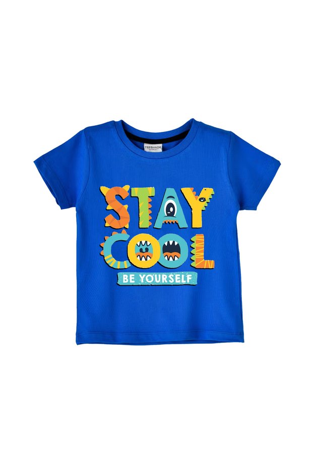 Stay Cool Cute Little Monster T-Shirt for Unisex Kids 100% Cotton Multiple Colors Sizes 0-16 Years