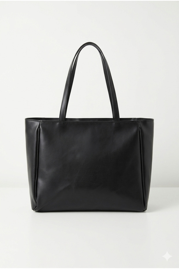 Large Internal Volume Shoulder Bag Soft Leather Casual Tote Shopping Bag
