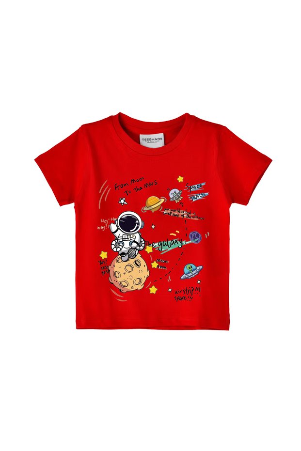 Galaxy Explorer Little Astronaut T-Shirt for Unisex Kids 100% Cotton Sizes 0-16 Years