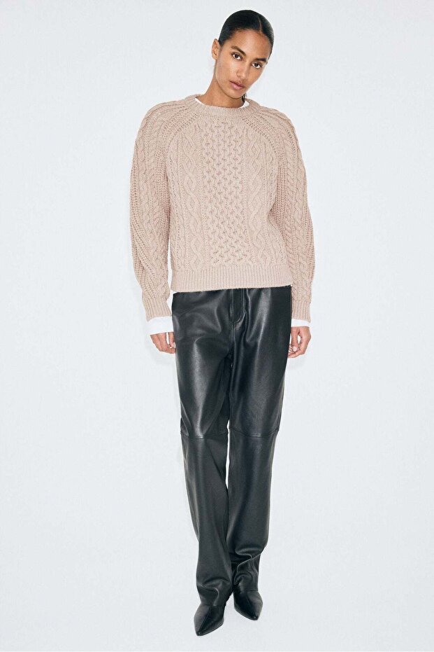 Cable-knit jumper - 2