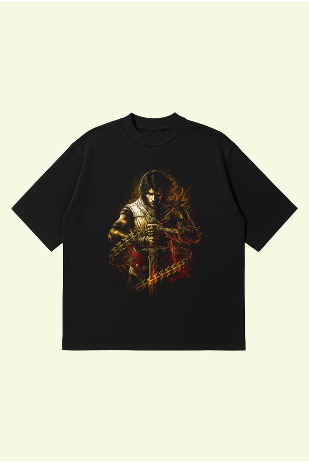 Prince of Persia Boxy Fit Oversize Unisex 100% Cotton Tshirt – Printed T-Shirt | Streetwear