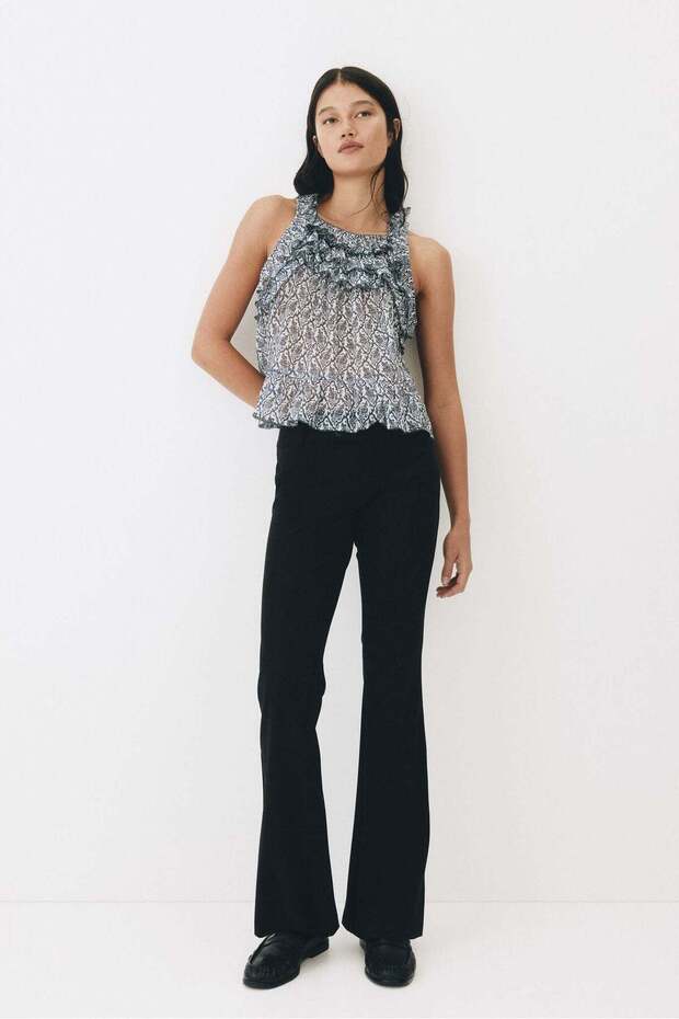 Flared tailored trousers - 3