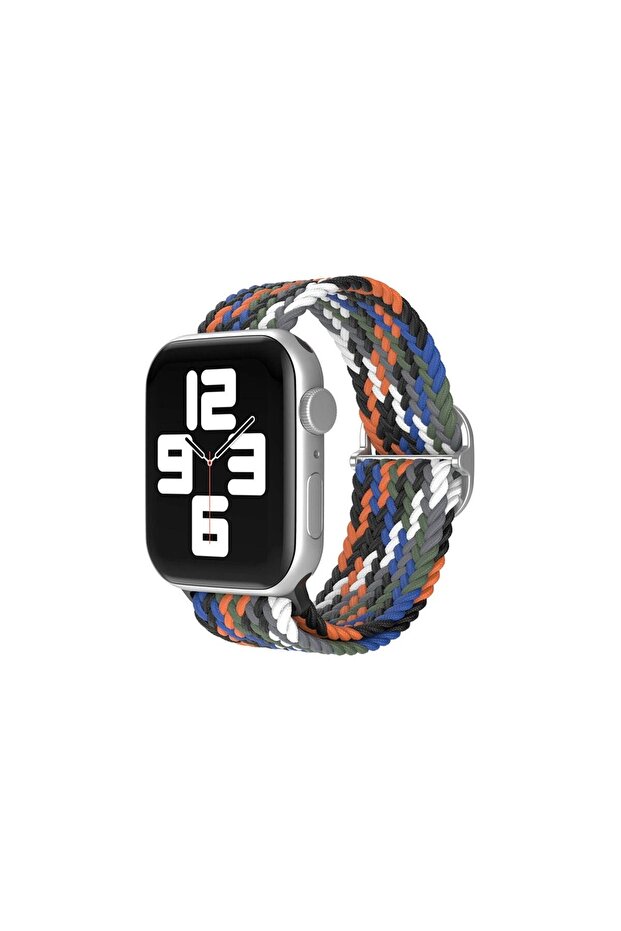 Watch 22mm Strap - Grey-Orange