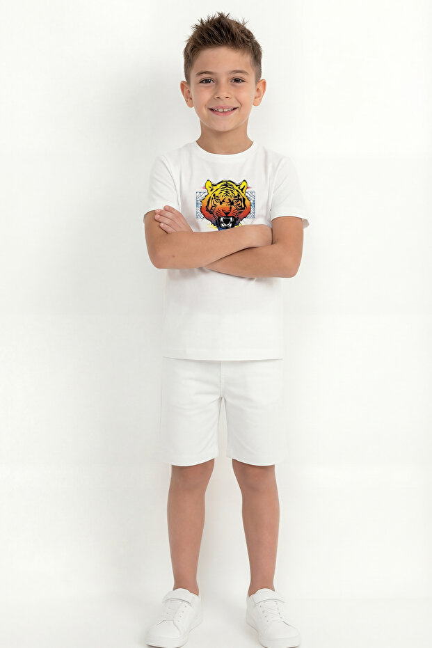 Boy's Printed Double Set B8