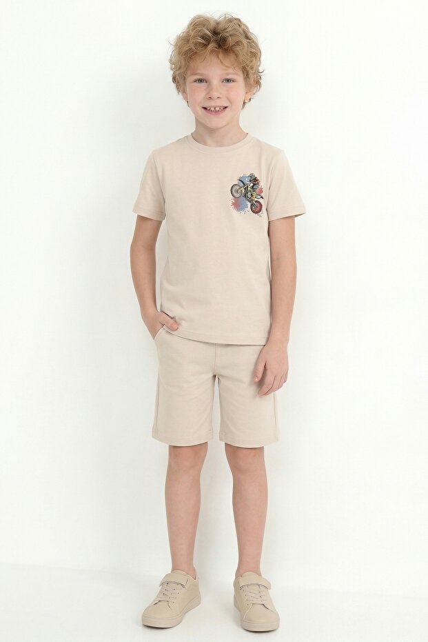 Boy's Printed Double Set B4 - 2