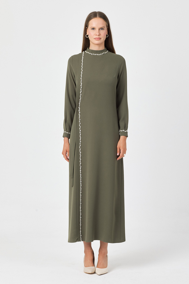 Mira Stone Striped Dress - Çağla