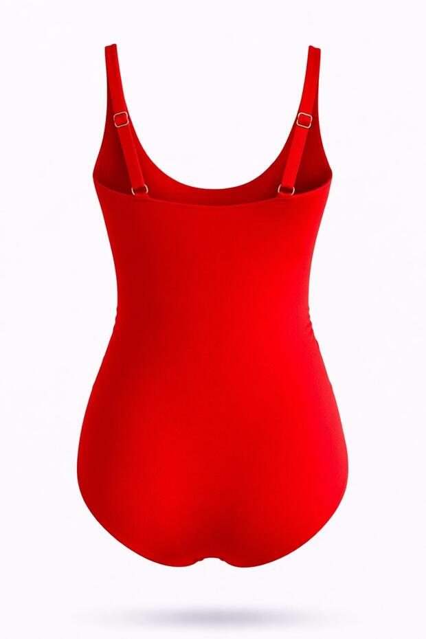 Thick Strap Swimsuit with U Accessory - 3