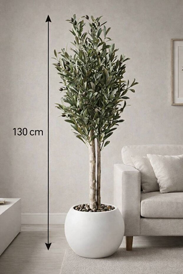 شجرة زيتون صناعية 130 سم – Olive Tree واقعية للديكور الداخلي