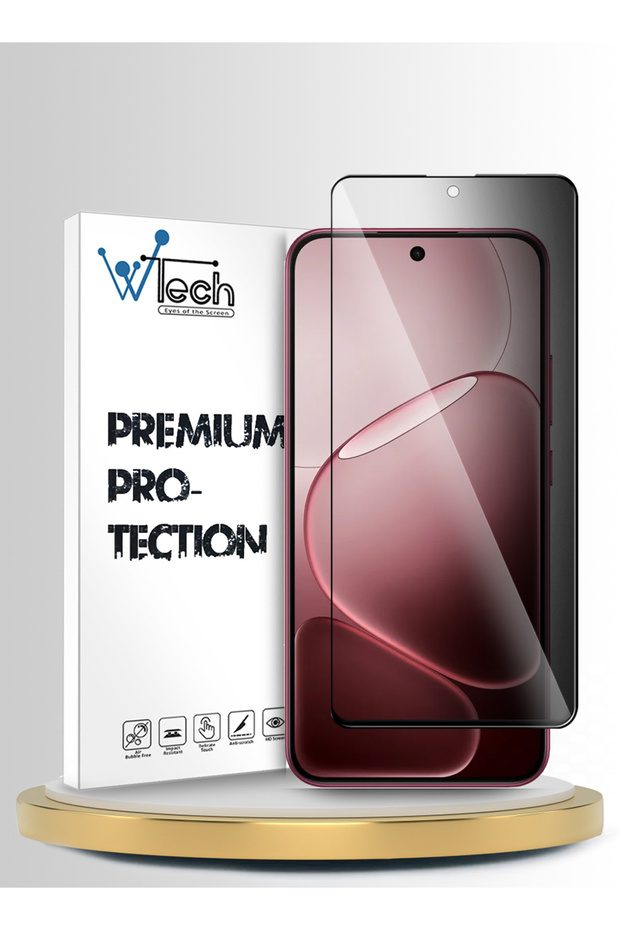 Oppo A6 Pro 5G 2025 Premium E2E Series Privacy Full Cover Tempered Glass Clear/Black