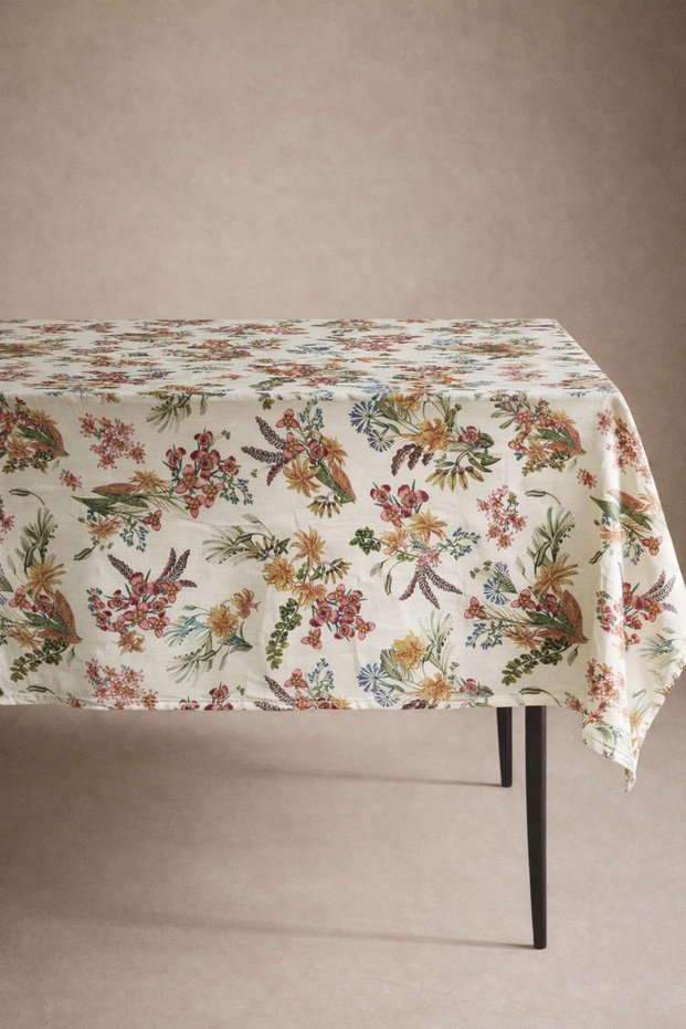 Colorful Orchids Cotton Tablecloth-Msor018