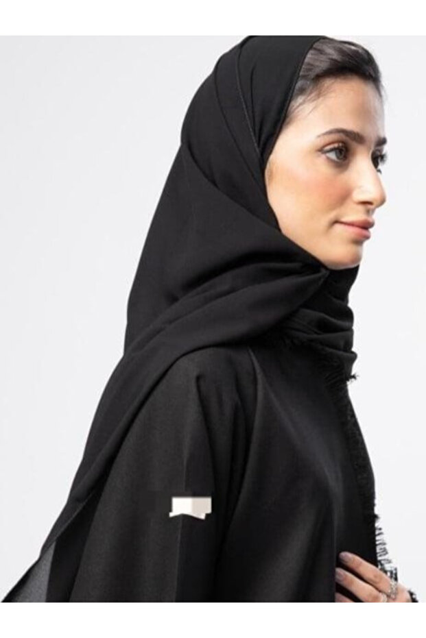 3 طرحات سوداء سادة ابو جمل حرير
