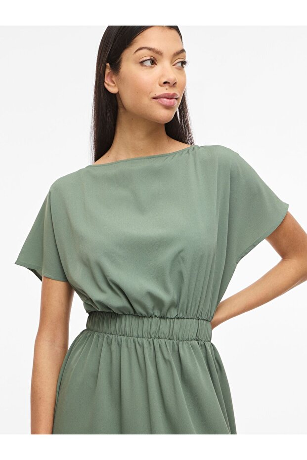 Rochie maxi VIMATHILDE cu mâneci scurte - 6