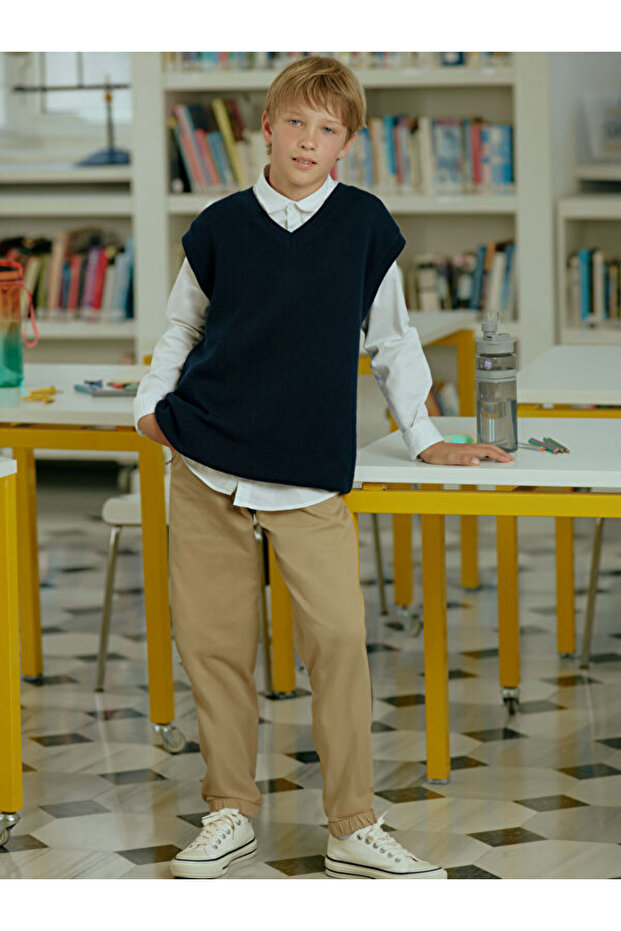 Rmz Gi̇yi̇m Farkiyla Boys' Pants with Waist Drawstring