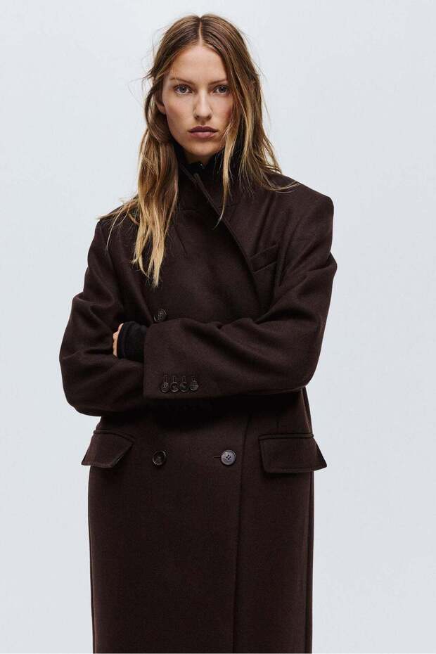 Wool-blend coat