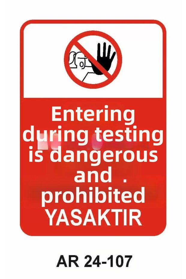 Work Safety Warning Sign 1 Piece Pvc 21 X 29cm