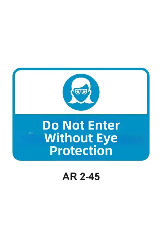 Work Safety Warning Sign 1 Piece Pvc 21 X 29cm