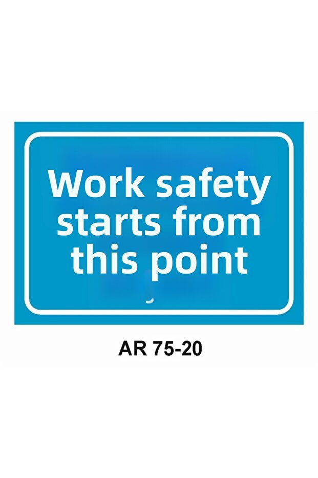 Work Safety Warning Sign 1 Piece Pvc 21 X 29cm