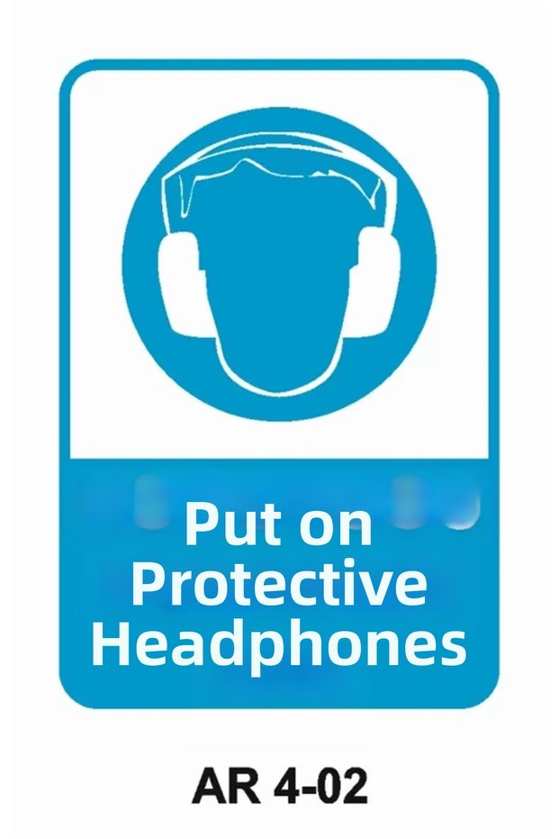 Work Safety Warning Sign 1 Piece Pvc 21 X 29cm