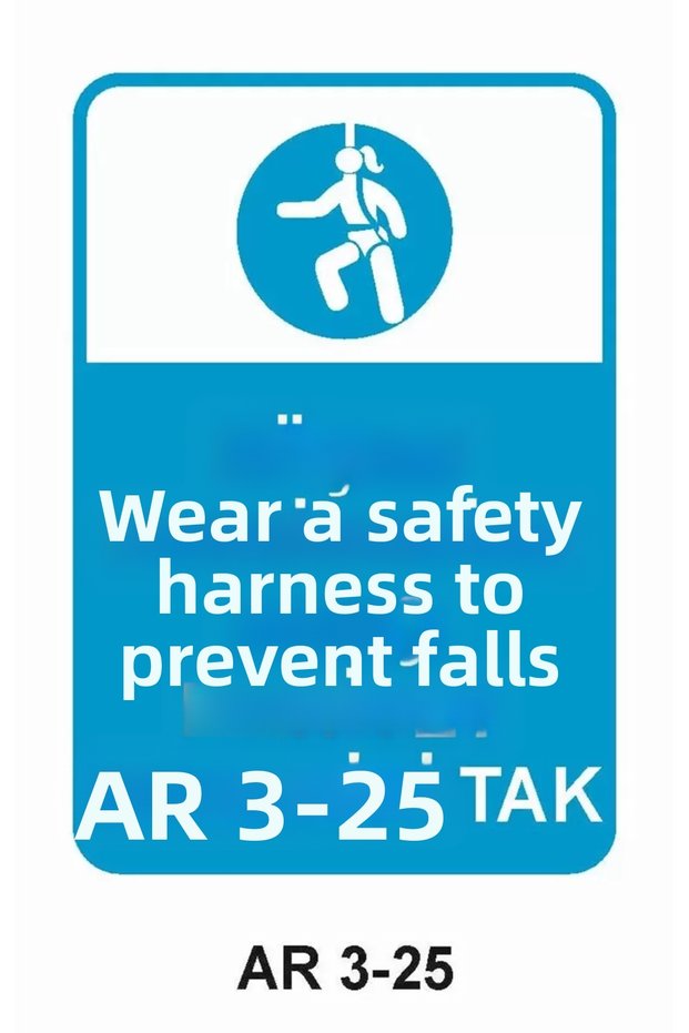 Work Safety Warning Sign 1 Piece Pvc 21 X 29cm