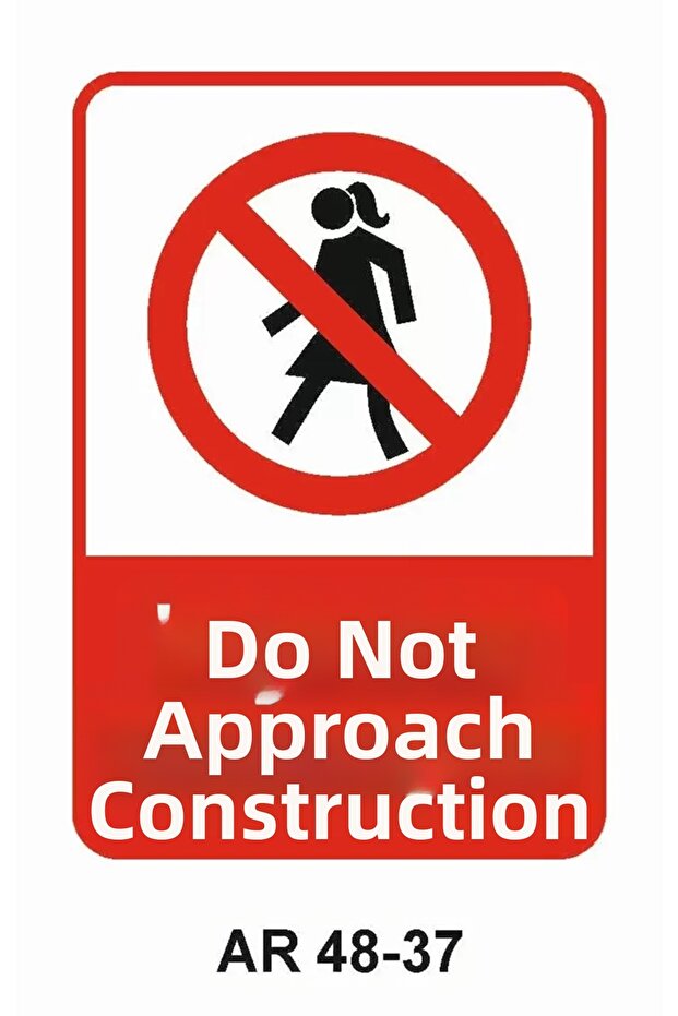 Work Safety Warning Sign 1 Piece Pvc 21 X 29cm
