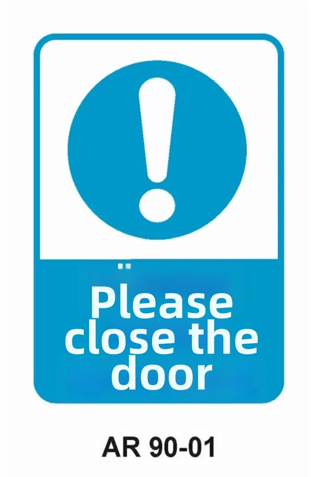 Work Safety Warning Sign 1 Piece Pvc 21 X 29cm