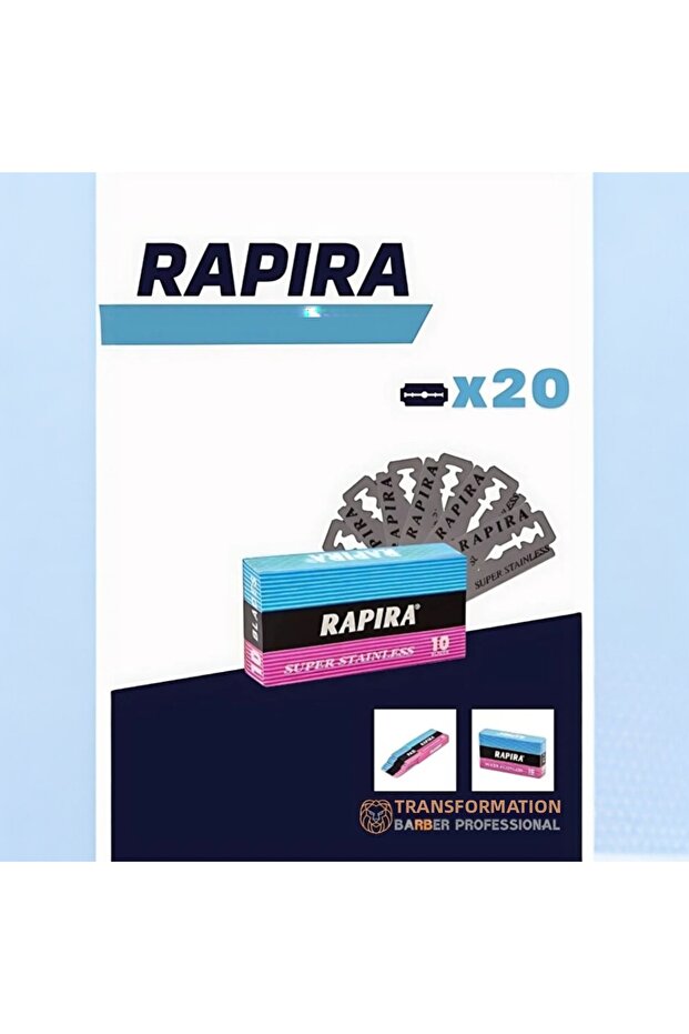 Stainless Steel Double Edge Razor Blades - Classic Shaving Blades 10-Pack (20 Razor Blades)