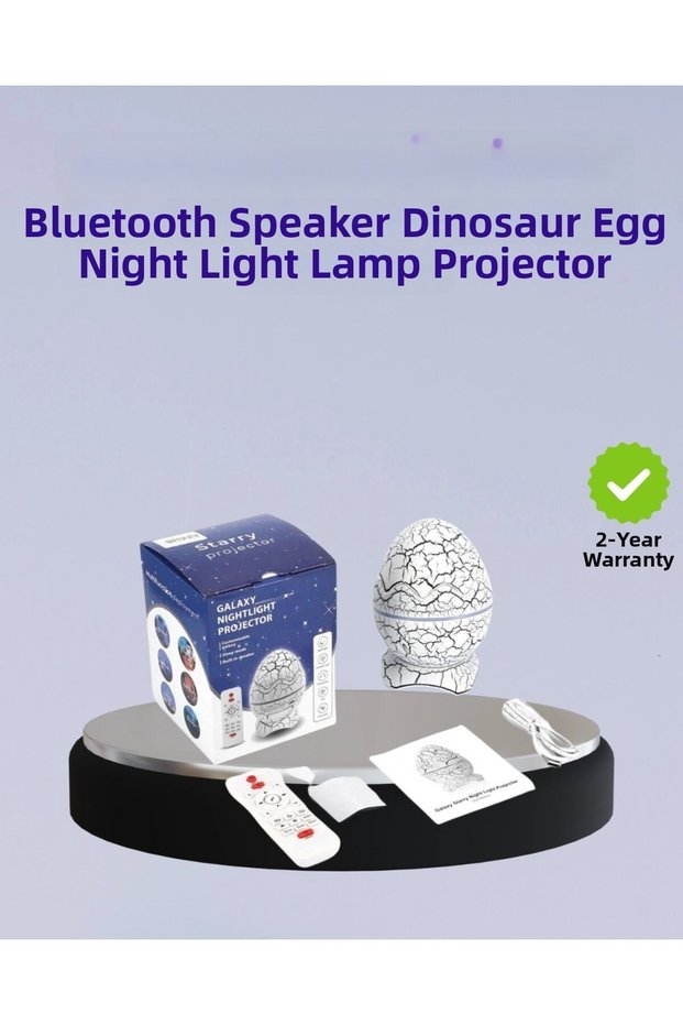 Bluetooth Connected Dinosaur Star Projector Night Light and Sleep Helper