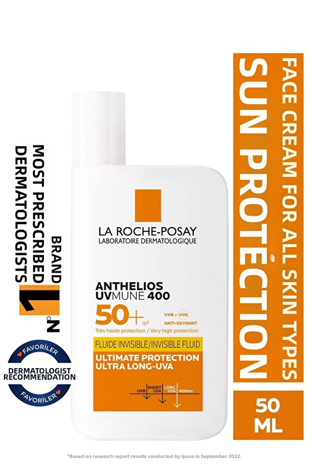 Anthelios Uvmune 400 Spf 50+ Invisible Fluid 50ml