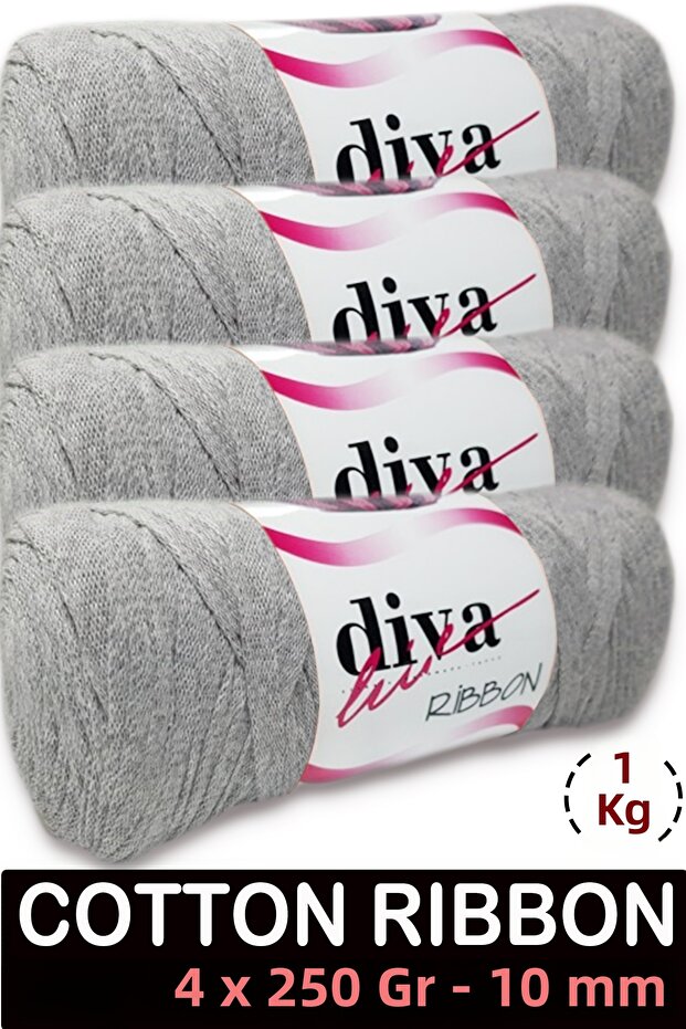 Cotton Ribbon - 1 kg - 10 mm - Pack of 4 - 2107