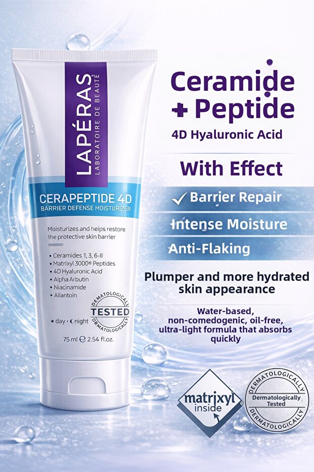 Barrier Repairing Face Cream | Ceramide Peptide & 4D Hyaluronic | Intensive Moisturizing Skin Care