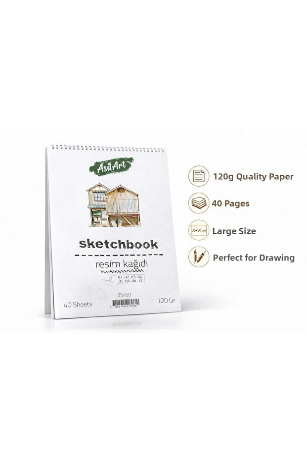 Top Spiral 35X50 Sketch Pad 120Gr 40Yp