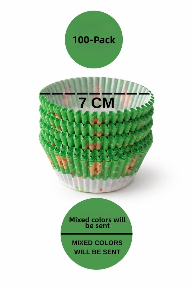 100 Paper Cake Capsules | Muffin Cupcake Cake Capsule | 100 Paper Cake Molds