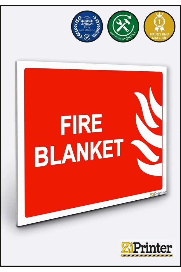 Fire Blanket Isg Warning Sign Dekota 35X50 cm