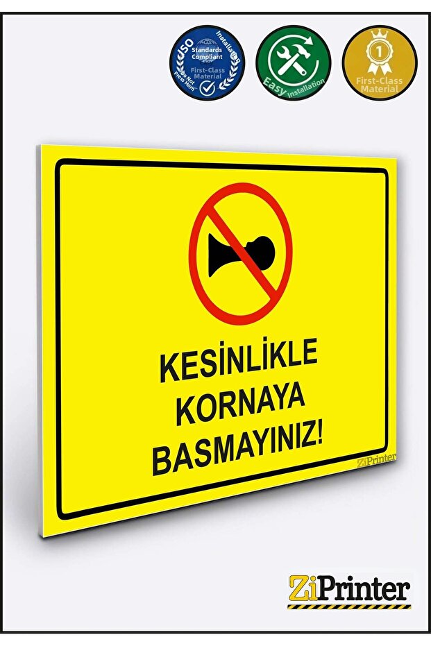 Absolutely Do Not Tread on the Horn! Isg Warning Sign Dekota 15X20 cm